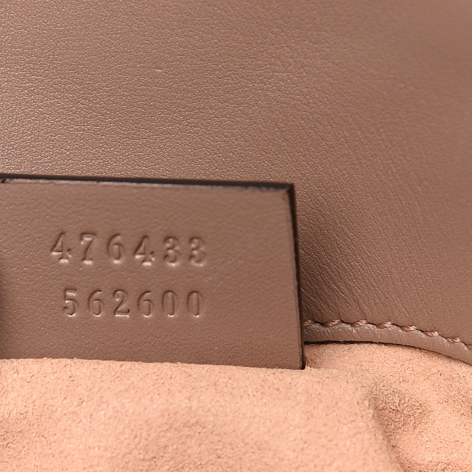 Gucci Calfskin Matelasse Super Mini GG Marmont Shoulder Bag Porcelain Rose 6 of 9