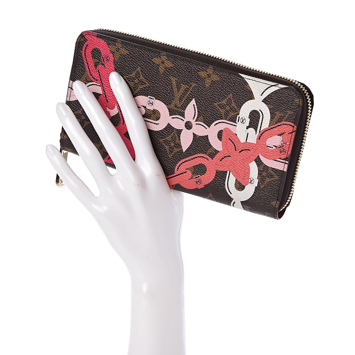 Monogram Bay Zippy Wallet Rose Ballerine Poppy
