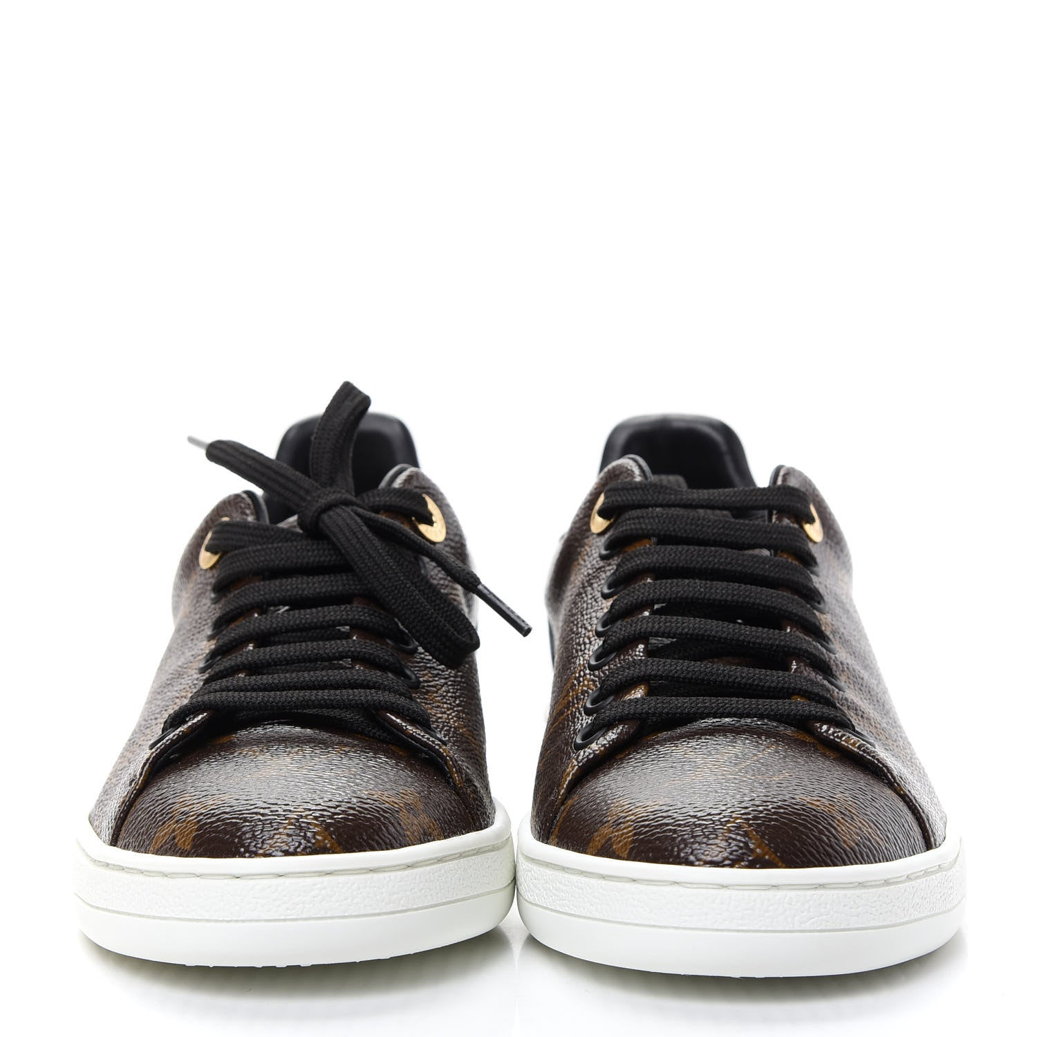 Louis Vuitton Patent Monogram Frontrow Sneakers 37 2 of 10