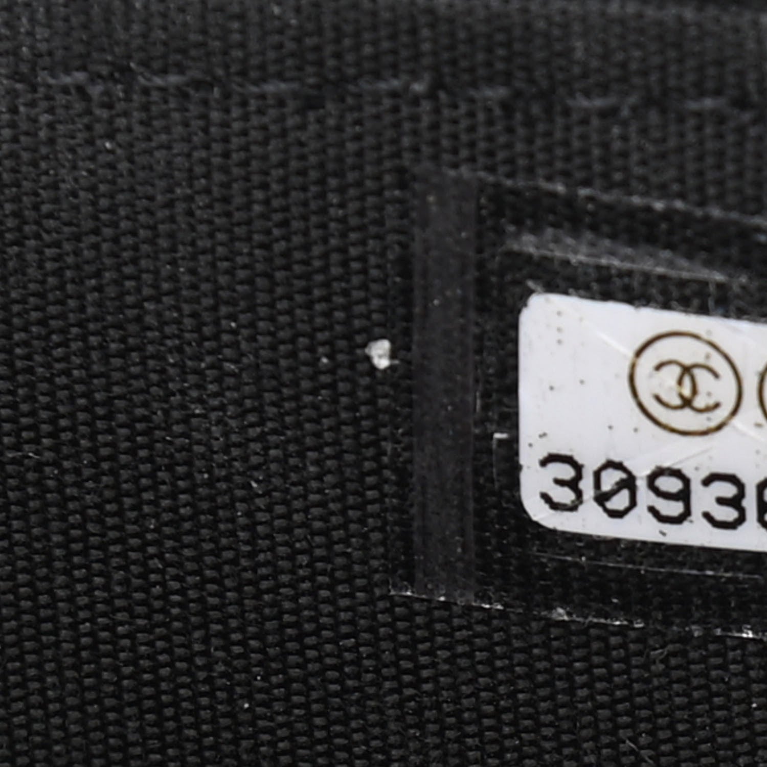 Chanel Raffia Jute Striped Small Vanity Case With Chain Black Beige 7 of 11