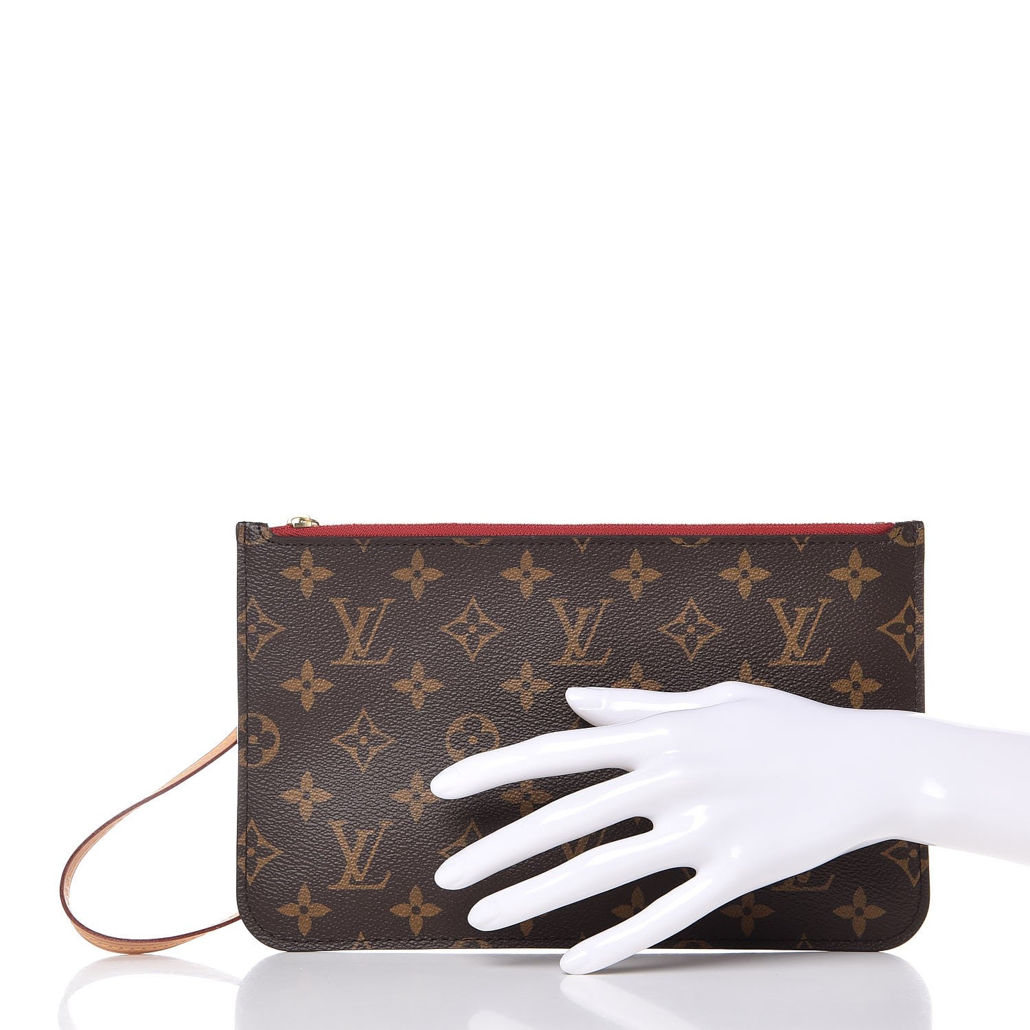 Louis Vuitton Monogram Neverfull MM GM Pochette Cherry 2 of 8
