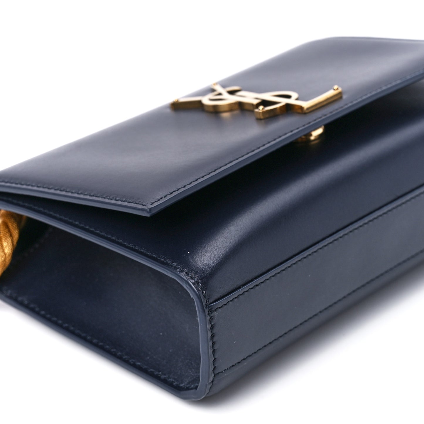 Calfskin Small Monogram Kate Satchel Deep Marine