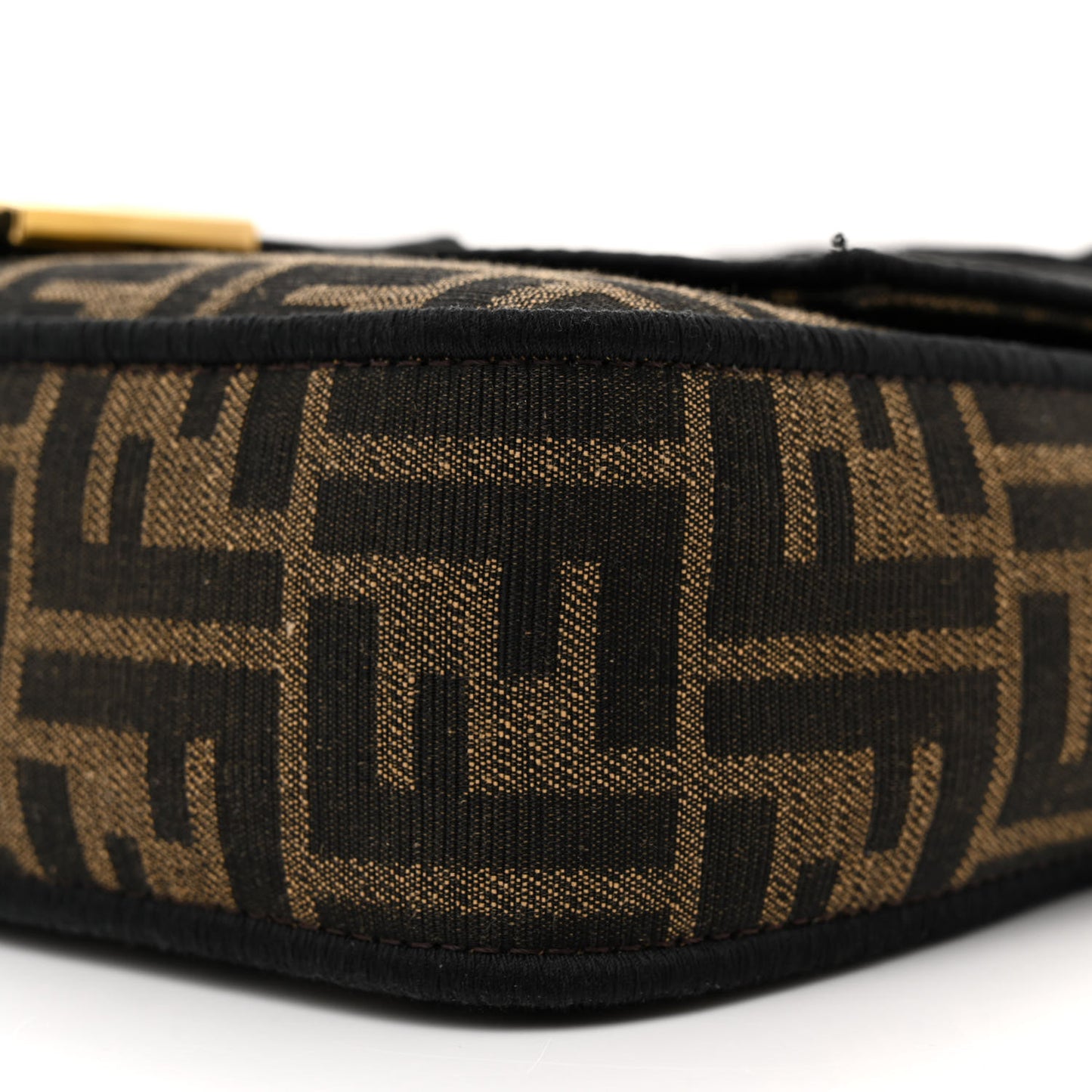 Fabric Jacquard FF 1974 Medium Baguette Tobacco Moro Black