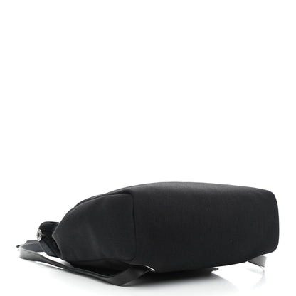 Hermes Military Toile Vache Hunter Herbag a Dos Zip Retourne Backpack Black 4 of 11