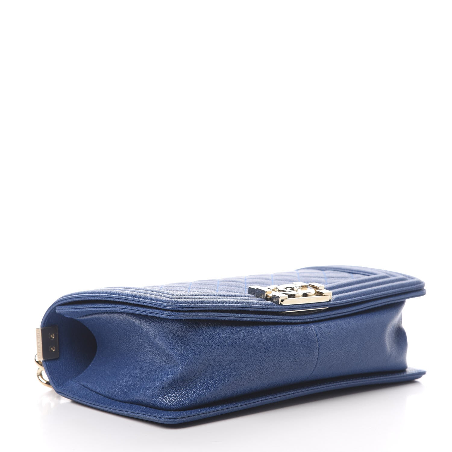 Chanel Caviar Quilted Medium Boy Flap Dark Blue 4 of 12