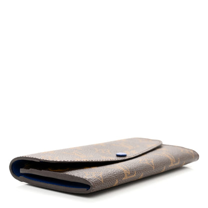 Louis Vuitton Monogram Emilie Wallet Blue 4 of 7
