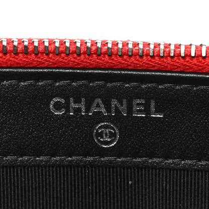 Chanel Patent Quilted Small Clutch With Chain Red Black 6 of 10