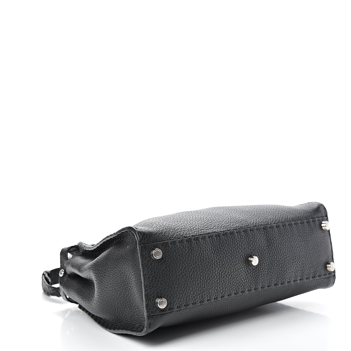 Cuoio Romano Selleria Bi-Color Medium Peekaboo Iconic Satchel Black Mou