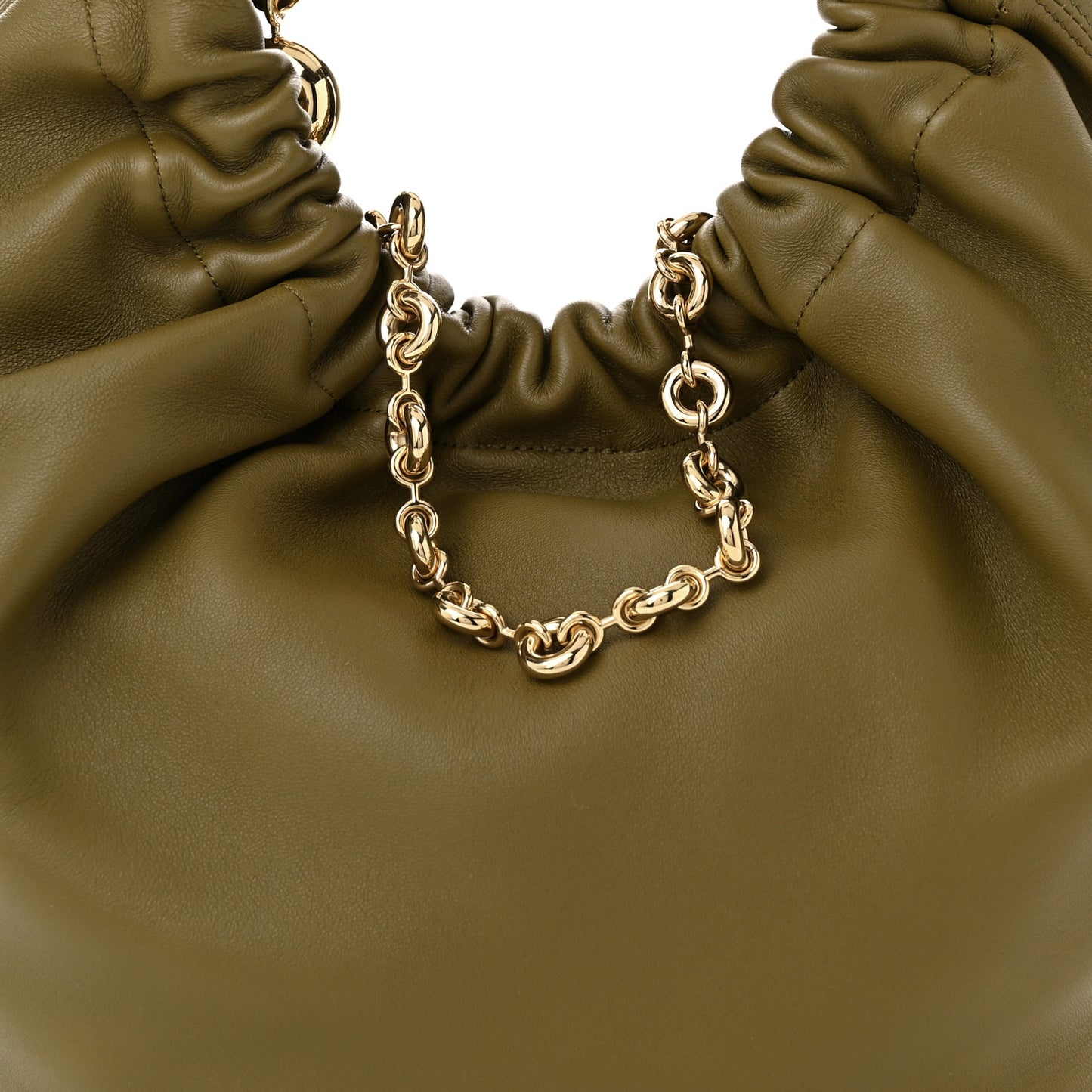 Mellow Nappa Small Squeeze Bag Olive