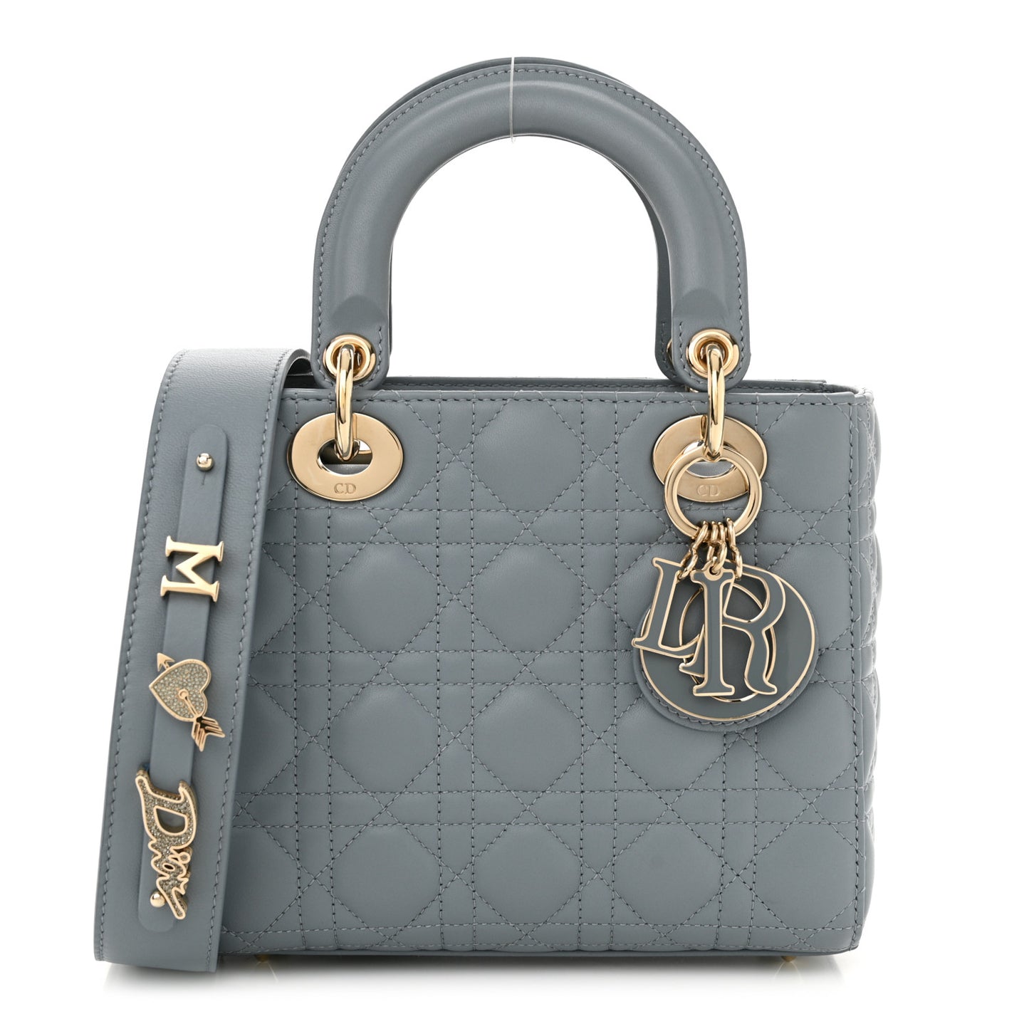 Lambskin Cannage Small My ABCDior Lady Dior Cloud Blue