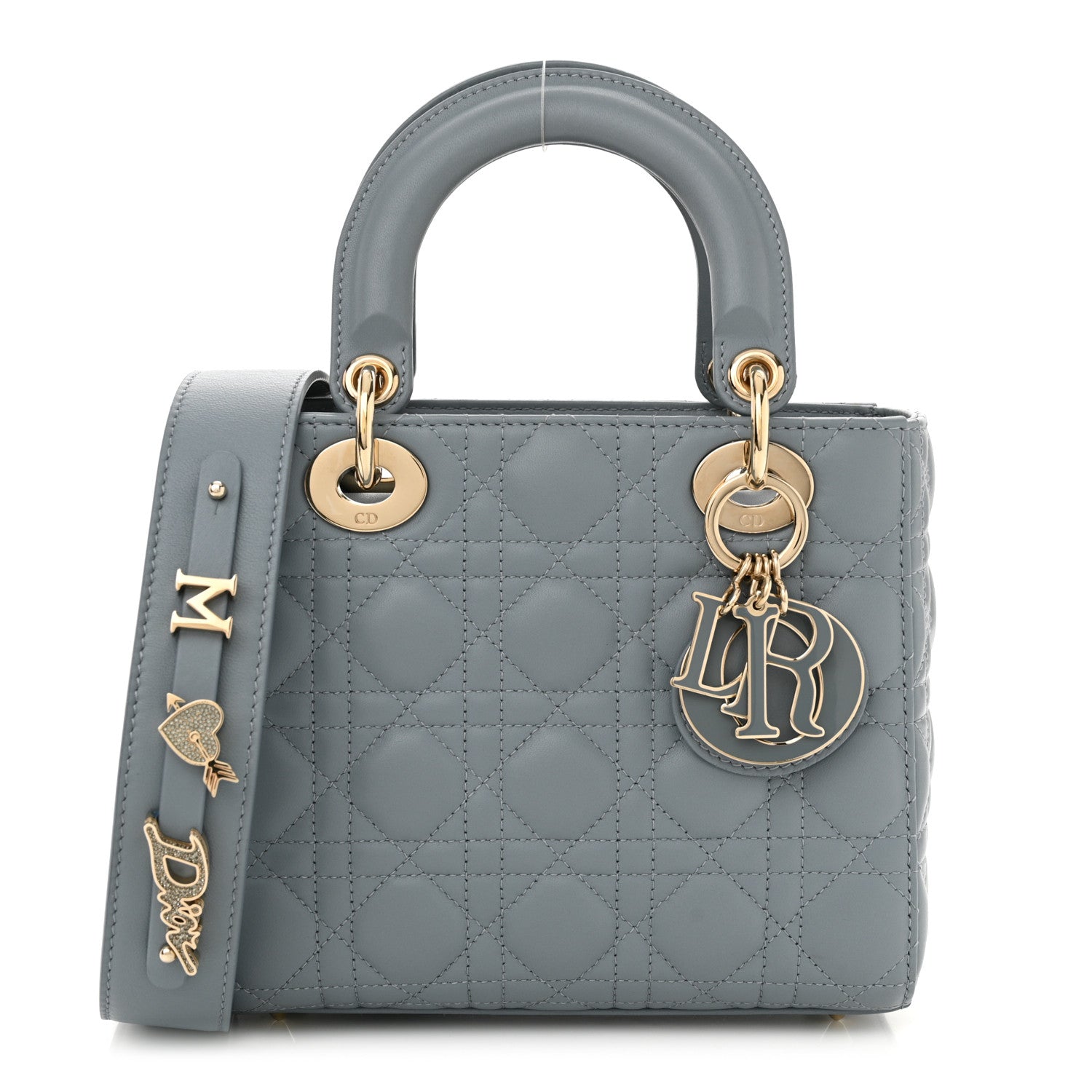 Christian Dior Lambskin Cannage Small My ABCDior Lady Dior Cloud Blue 1 of 11