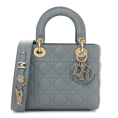 Christian Dior Lambskin Cannage Small My ABCDior Lady Dior Cloud Blue 1 of 11