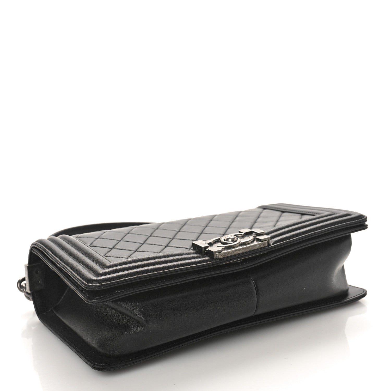 Chanel Lambskin Quilted Medium Boy Flap Black 4 of 10