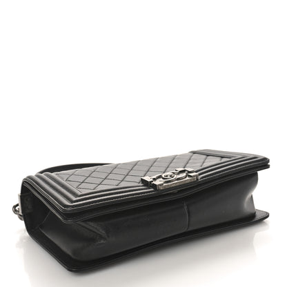 Chanel Lambskin Quilted Medium Boy Flap Black 4 of 10