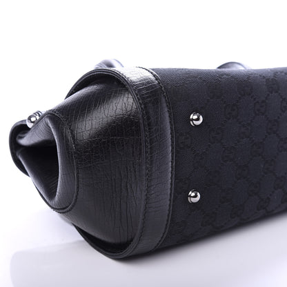 Gucci Monogram Bamboo Bullet Bag Black 8 of 9