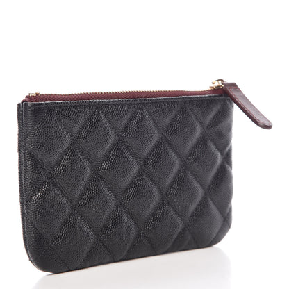 Chanel Caviar Quilted Small Cosmetic Case Black 3 of 10