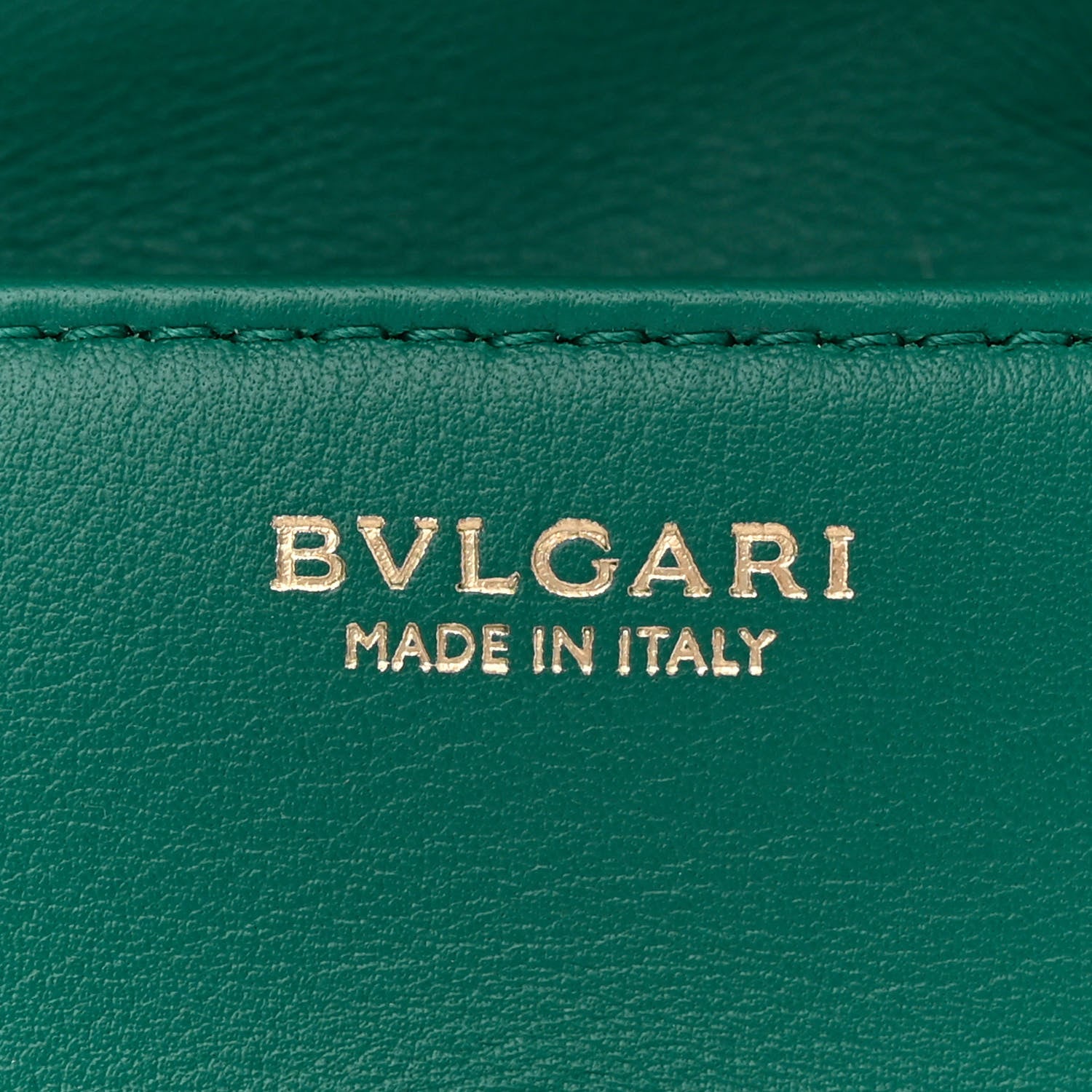 Bulgari Metallic Calfskin Serpenti Cabochon Micro Bag Emerald Green 6 of 10