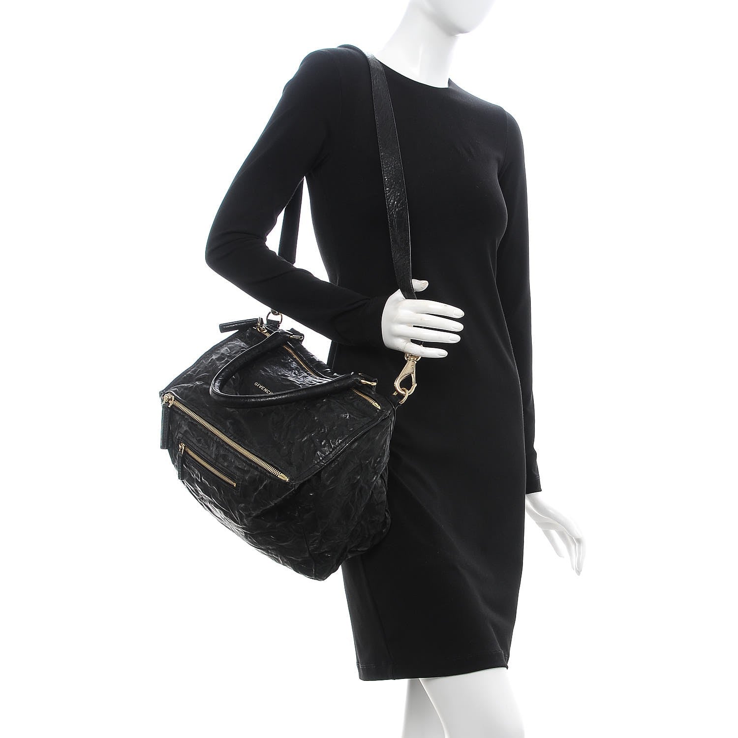 Givenchy Tumbled Sheepskin Medium Pandora Black 2 of 14