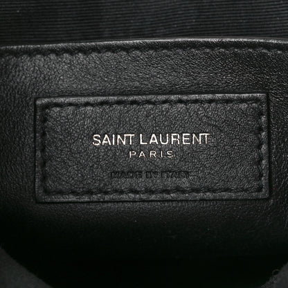 Saint Laurent Crinkled Calfskin Matelasse Monogram Baby Niki Chain Satchel White 7 of 12