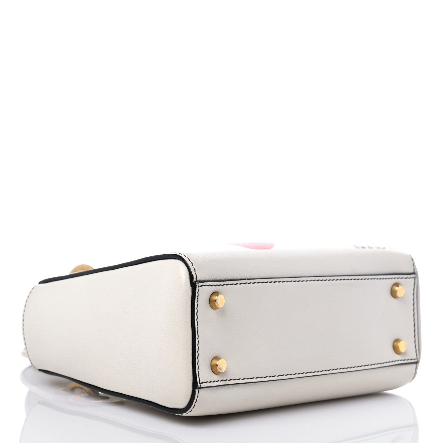 Christian Dior Calfskin Niki De Saint Phalle Love Medium Supple Lady Dior Off White 3 of 12