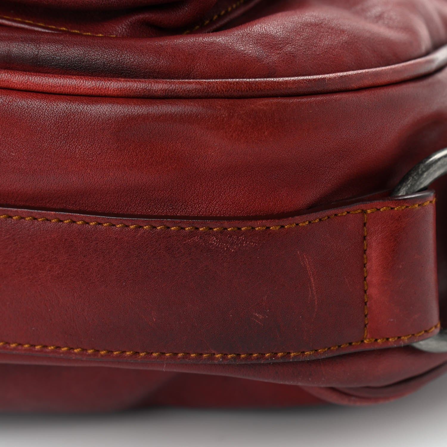 Christian Dior Calfskin Gaucho Double Saddle Red 22 of 23