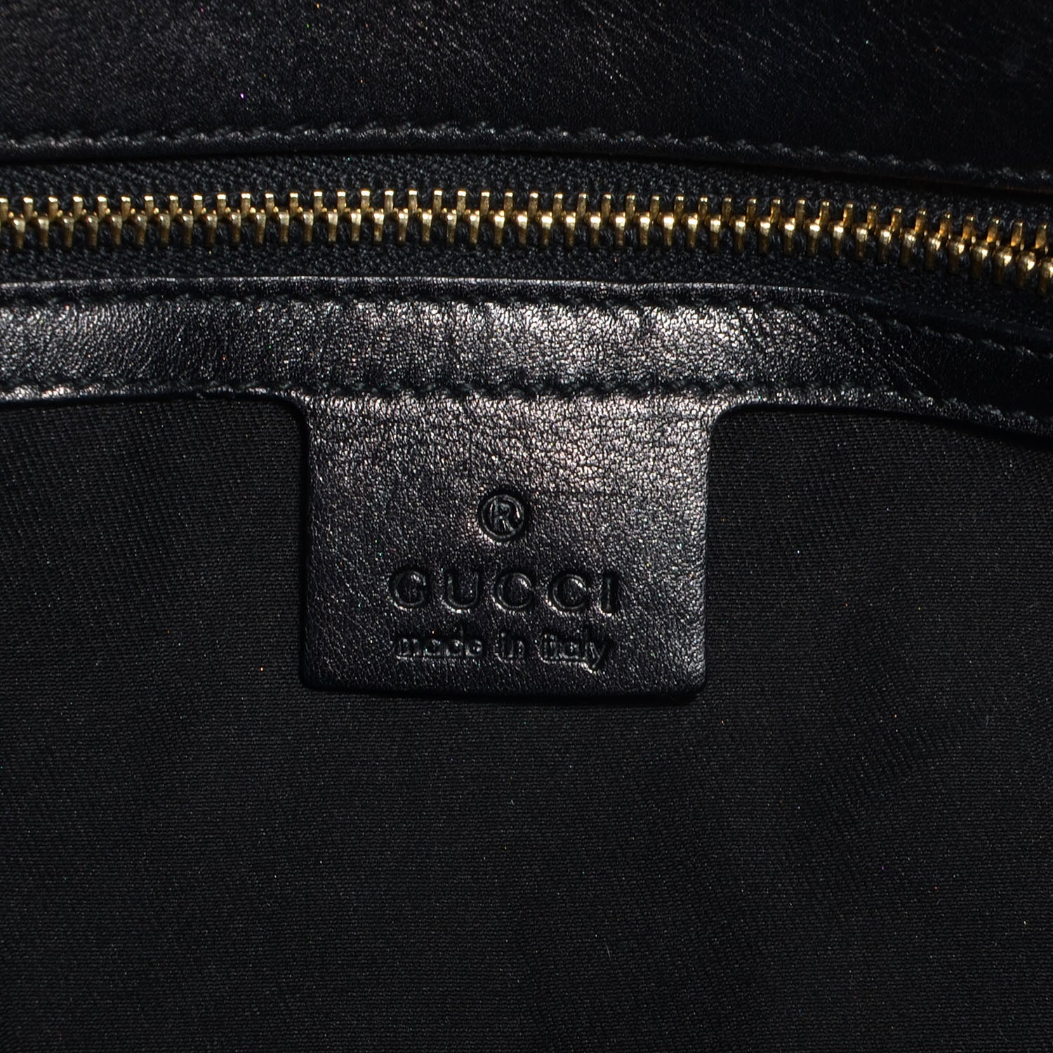 Gucci Monogram Peggy Braided Tote Black 6 of 7