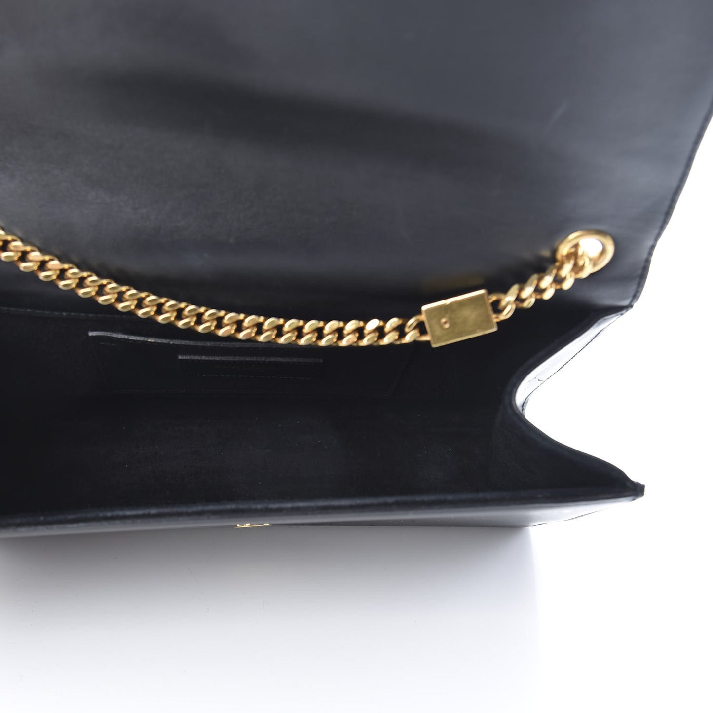 Smooth Calfskin Medium Classic Monogram Kate Tassel Satchel Black
