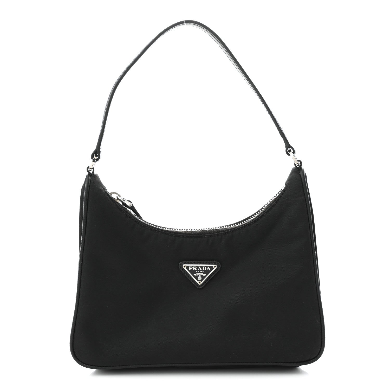 Prada Tessuto Nylon Saffiano Mini Re-Edition 2005 Bag Black 1 of 13