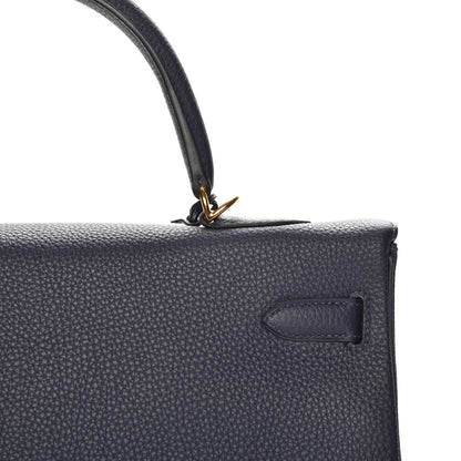Hermes Togo Kelly Retourne 35 Bleu Nuit 29 of 34