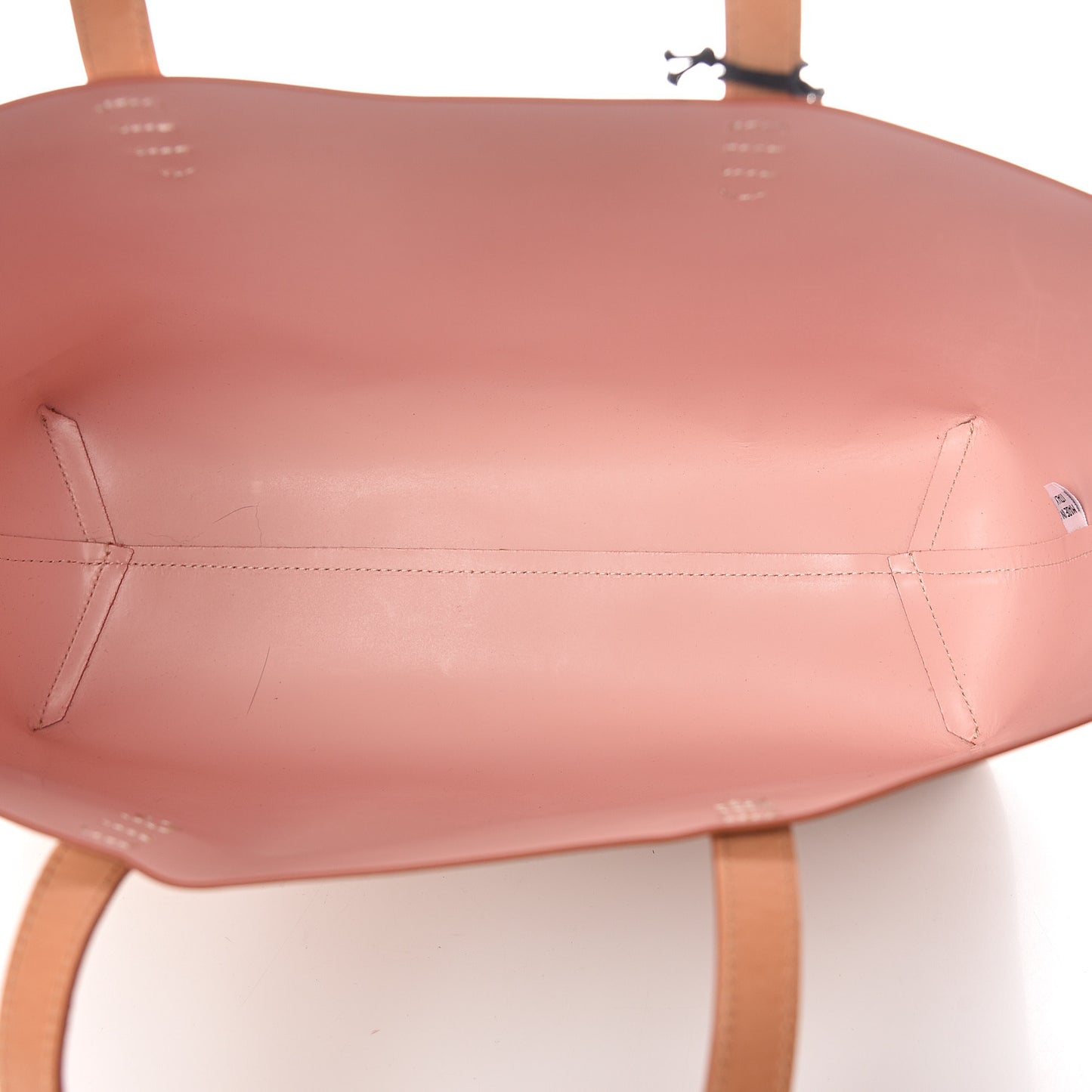 Calfskin Small Logo Shopping Tote Caros