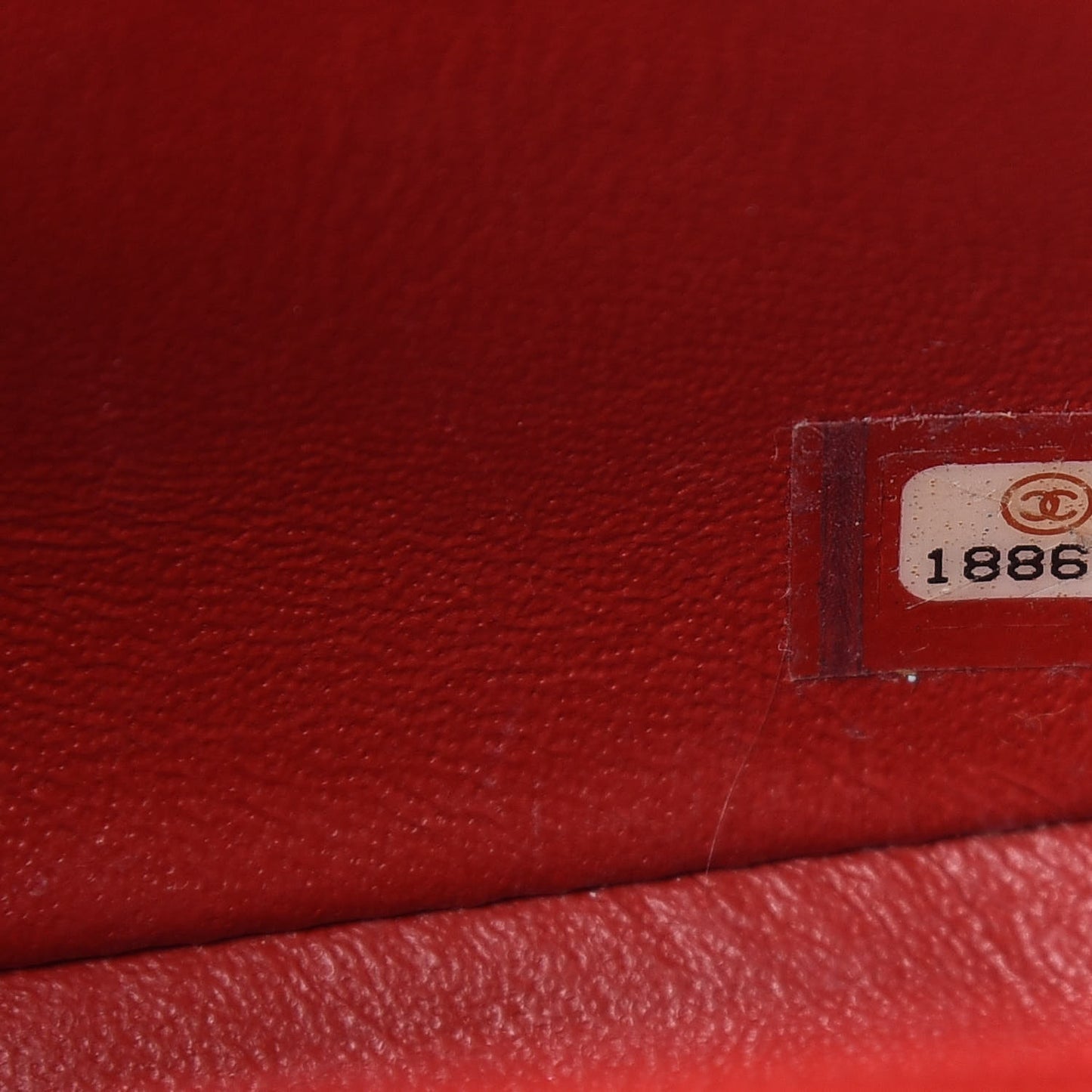 Caviar Quilted Mini Square Flap Red