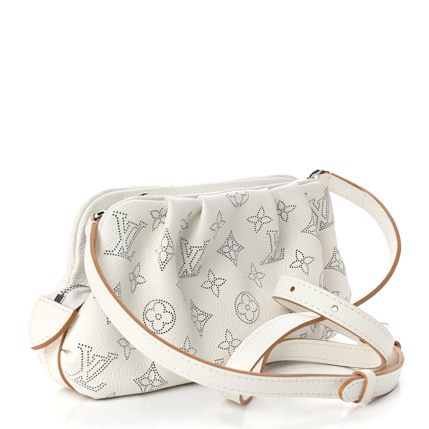 Louis Vuitton Mahina Scala Mini Pouch Snow White Arizona Beige 3 of 8