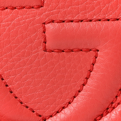 Gucci Pebbled Calfskin Small Soho Disco Bag Tabasco Red 8 of 10