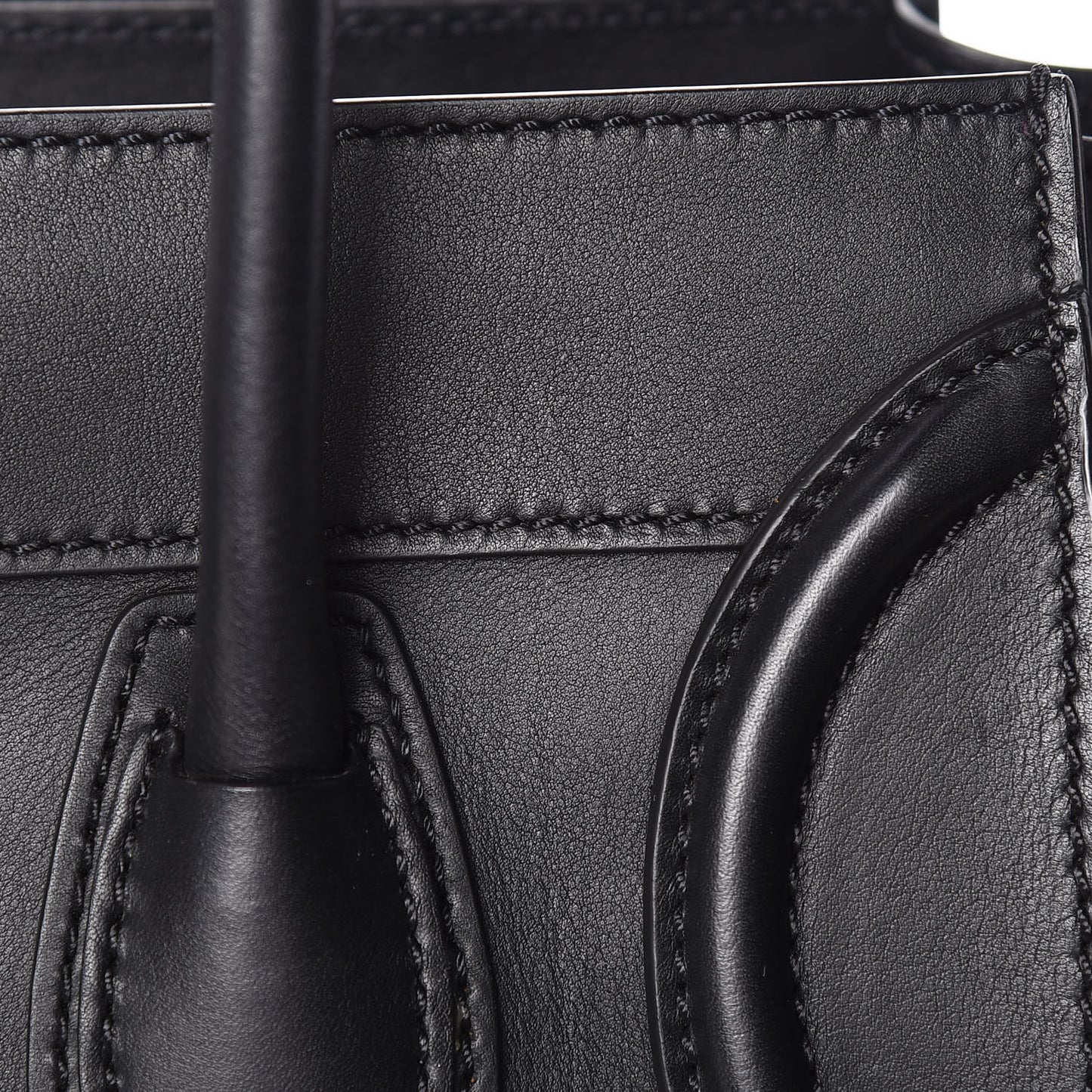 Smooth Calfskin Micro Luggage Black