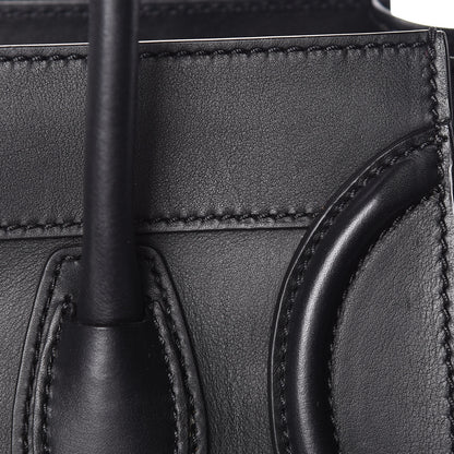 Celine Smooth Calfskin Micro Luggage Black 11 of 12