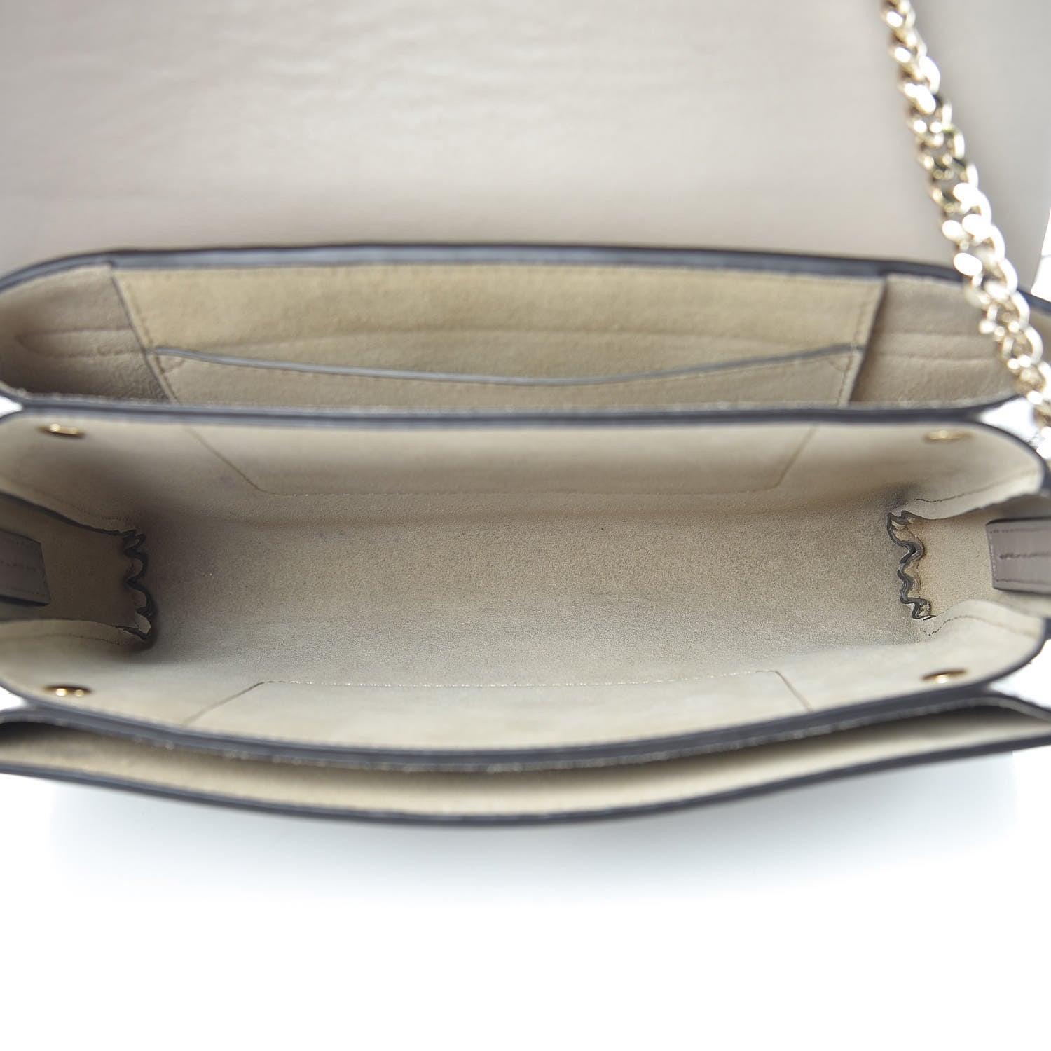 Chloe Suede Calfskin Small Faye Shoulder Bag Motty Grey 5 of 11
