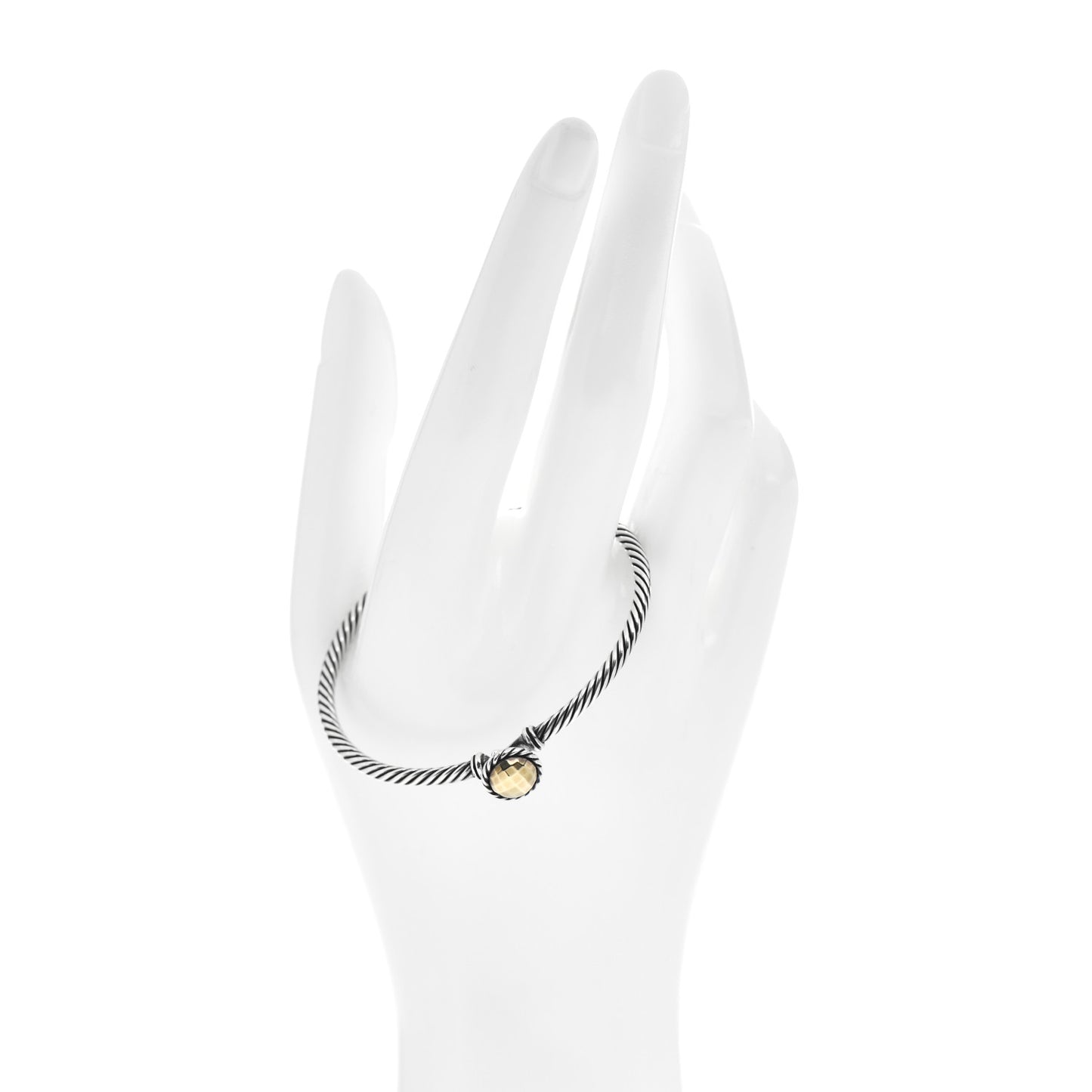 Sterling Silver 18K Yellow Gold 3mm Chatelaine Bracelet