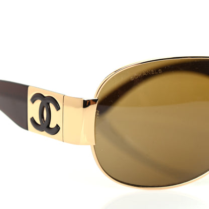 Chanel Metal Aviator CC Sunglasses 4128 Brown 7 of 9