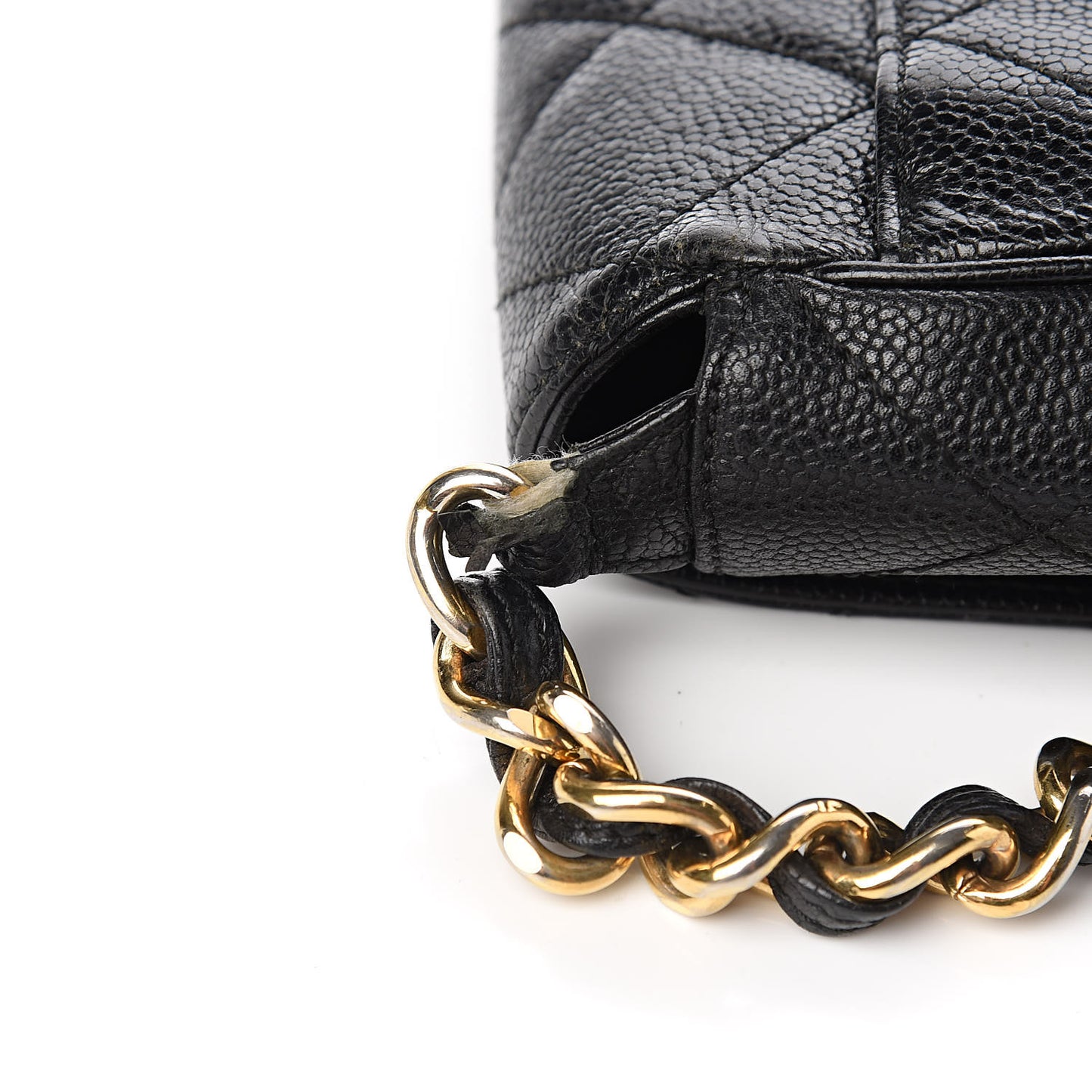 Caviar Quilted Medium Single Flap Black