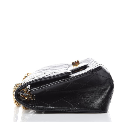 Chanel Aged Calfskin Quilted 2.55 Reissue Mini Flap Black 10 of 11