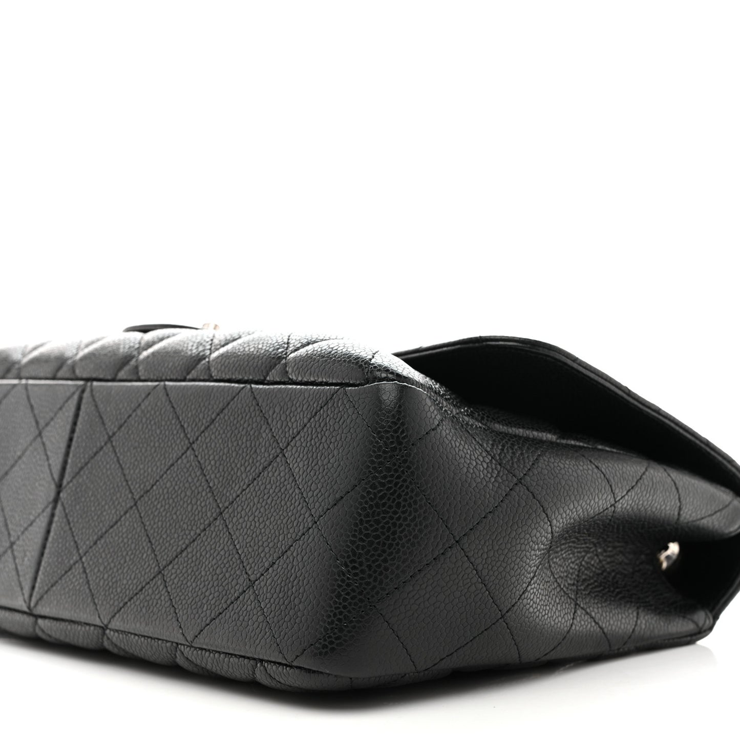 Caviar Quilted Jumbo Single Flap Black