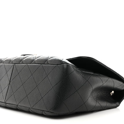 Chanel Caviar Quilted Jumbo Single Flap Black 9 of 12