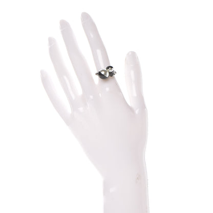 Chanel Pearl CC Ring 6 Silver Grey White 2 of 6