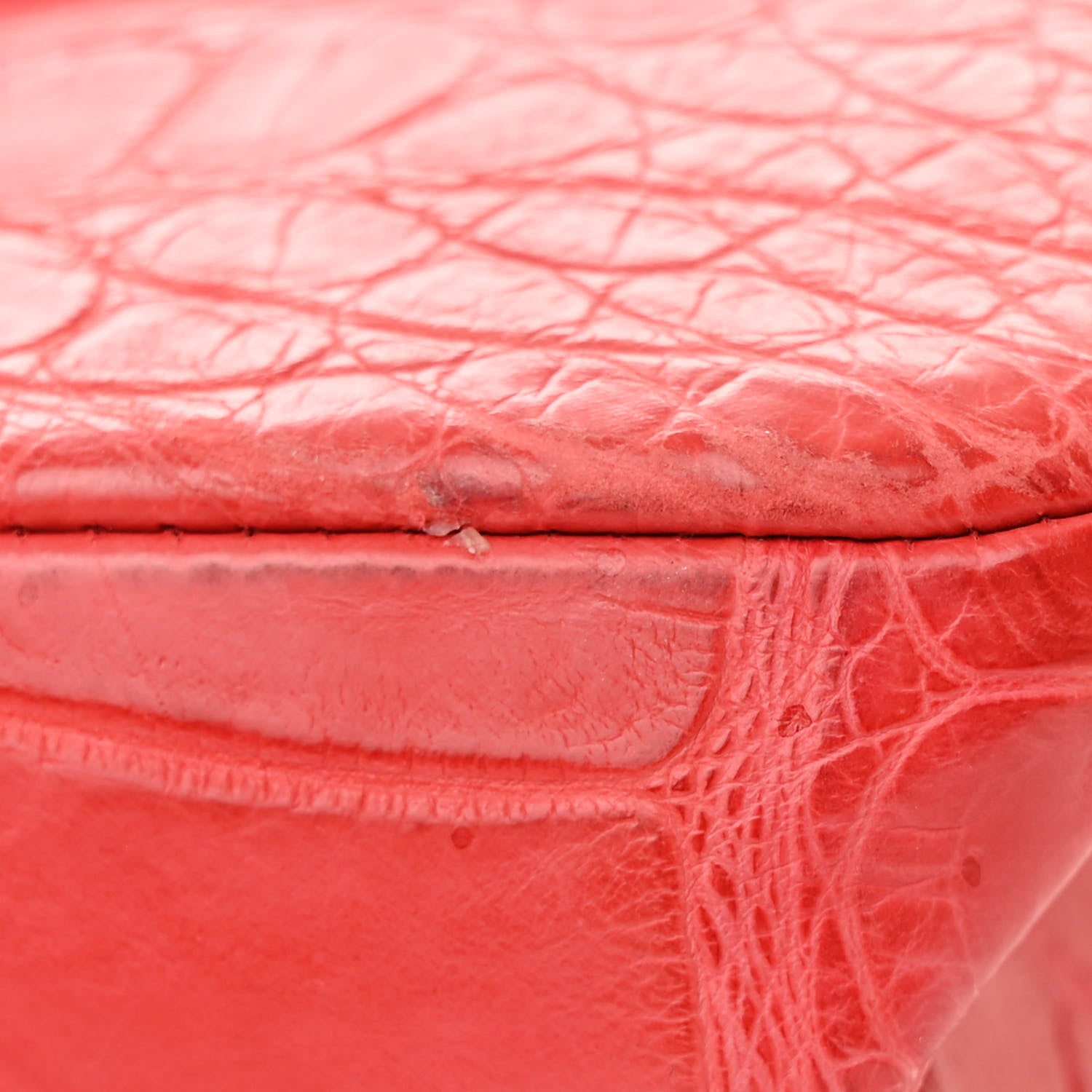 Chanel Alligator Jumbo Double Flap Red 11 of 14