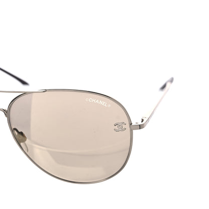Chanel Metal Aviator CC Sunglasses 4189-T-Q Gold 20 of 21