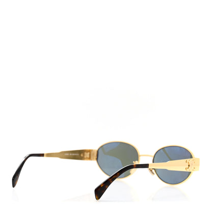 Celine Metal Triomphe 01 Sunglasses CL40235U Gold Green 4 of 8