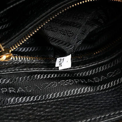 Prada Vitello Daino Shopping Satchel Black 7 of 10
