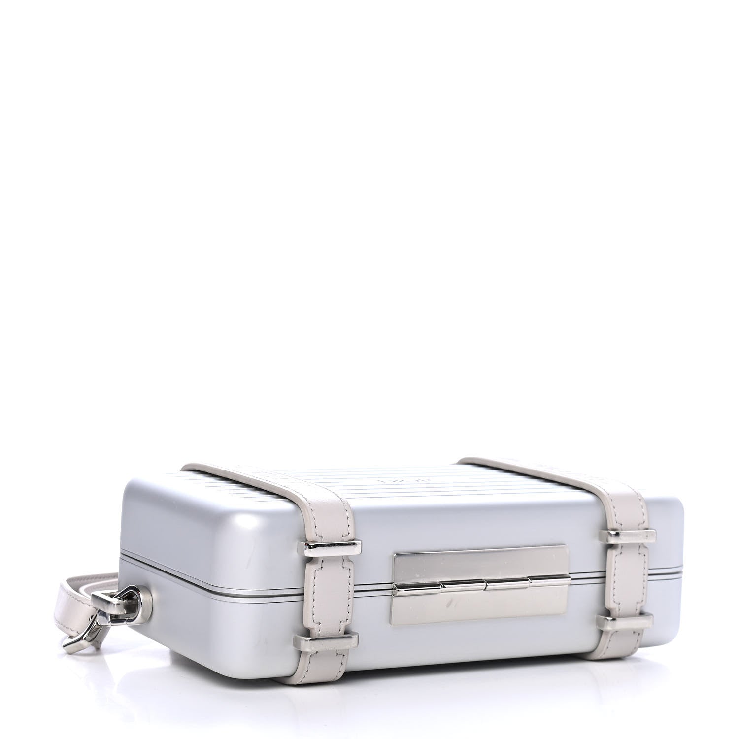Christian Dior X RIMOWA Aluminum Personal Clutch On Strap Silver 3 of 4