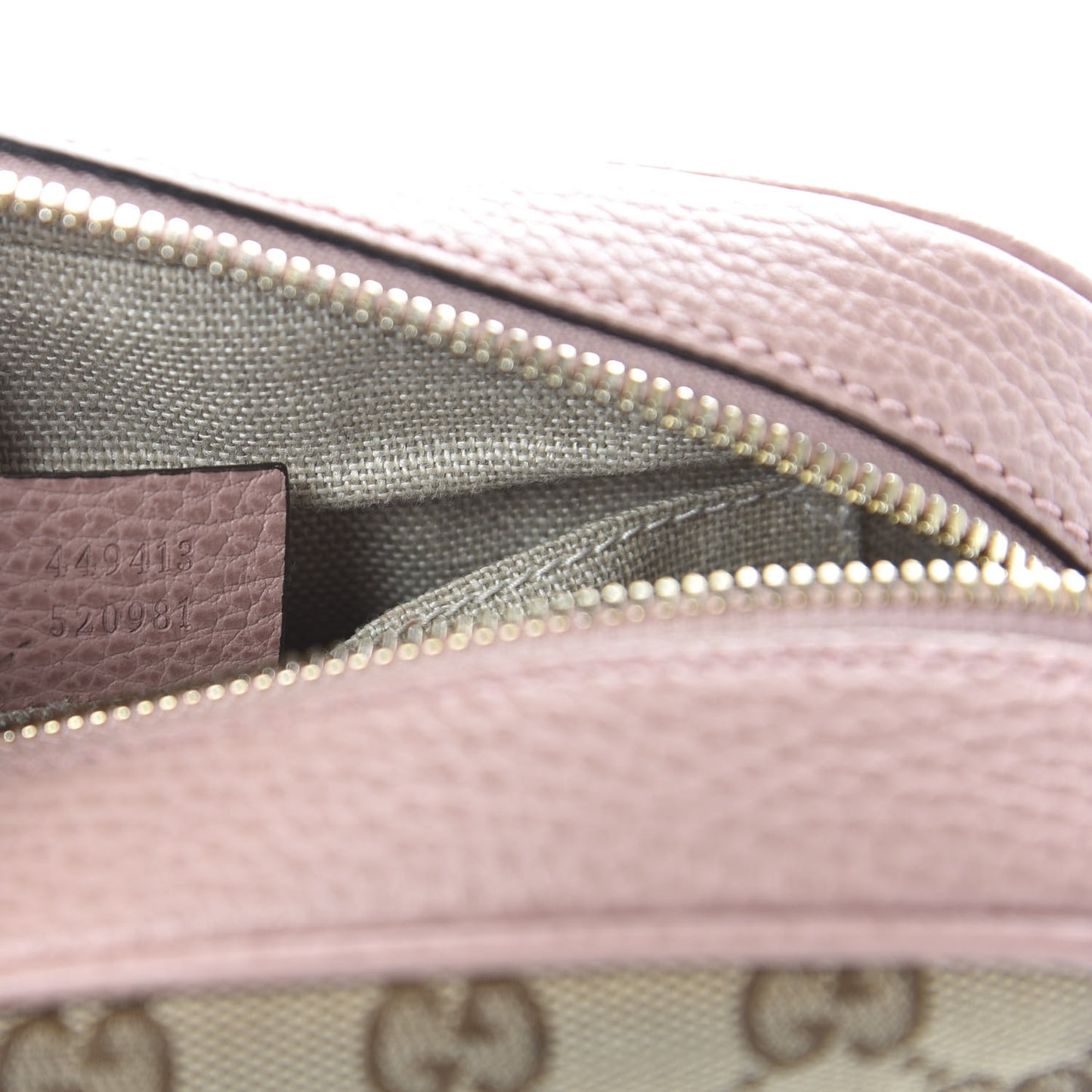 Monogram Mini Bree Messenger Bag Beige Soft Pink
