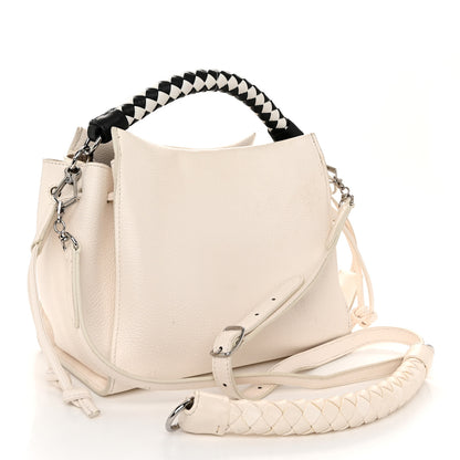 Mulberry Heavy Grain Small Iris Tote Chalk Black 3 of 9